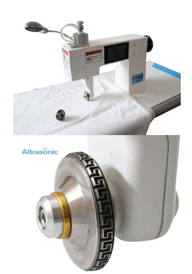 Máquina de costura ultrassônica 20khz do laço para a raspagem e a aparagem laterais