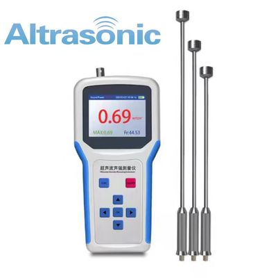 Instrumento de medição de intensidade de som ultrassônico azul para líquido